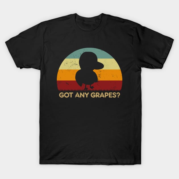 Retro Sunset - Duck Got Any Grapes? T-Shirt by GoodIdeaTees